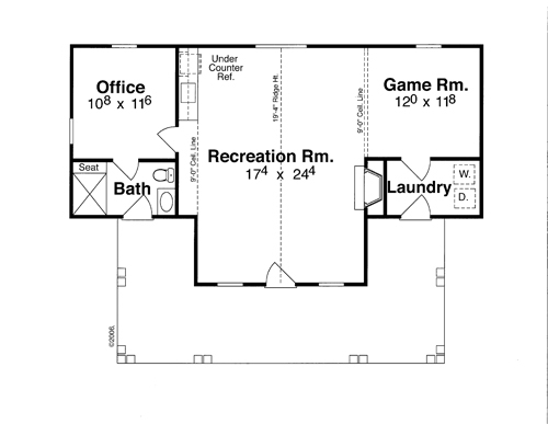 Floor Plan image of LAVINE House Plan